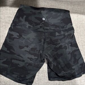 Lululemon Camo Biker Shorts